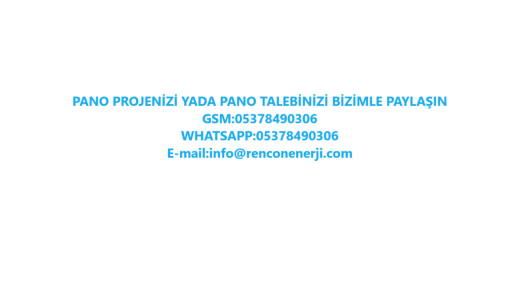 Pano Teklifi Al